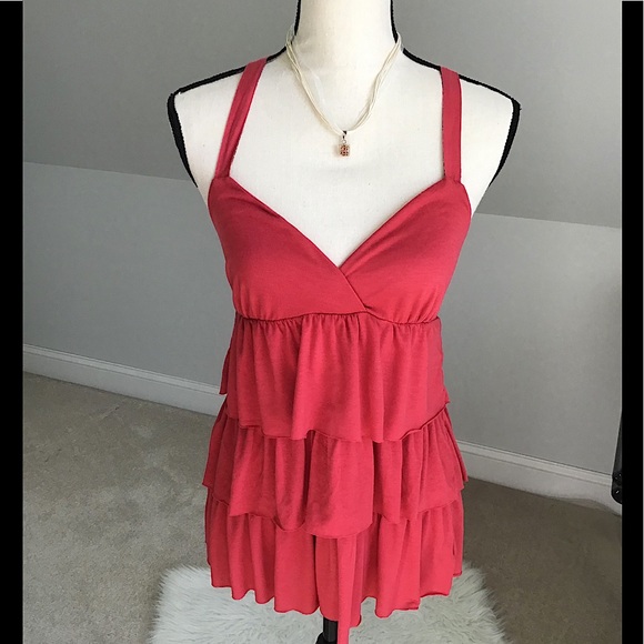 American Eagle Outfitters Tops - 🧡AEO Ruffled Flirty Sweetheart Baby Doll Top